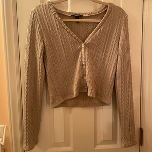 Forever21 tan cardigan